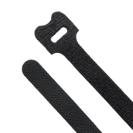 South Main Hardware 8-in  Hook and Loop -lb, Black, 10 Speciality Tie 222168